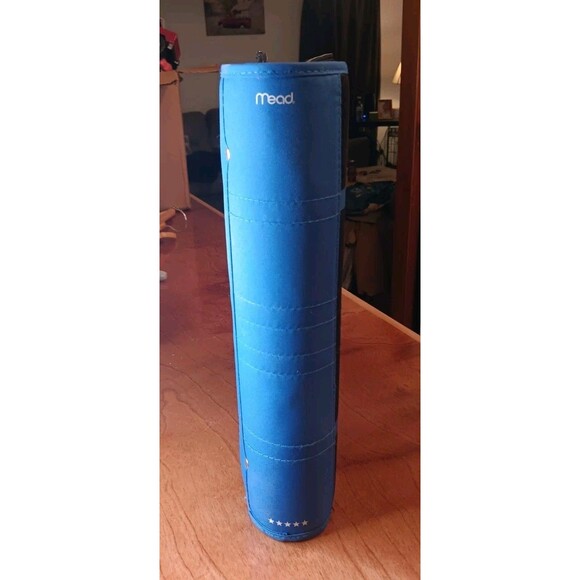 Mead Five Star Black 3 Ring Trapper Keeper Zipper School Binder Blue/Black - Picture 4 of 4